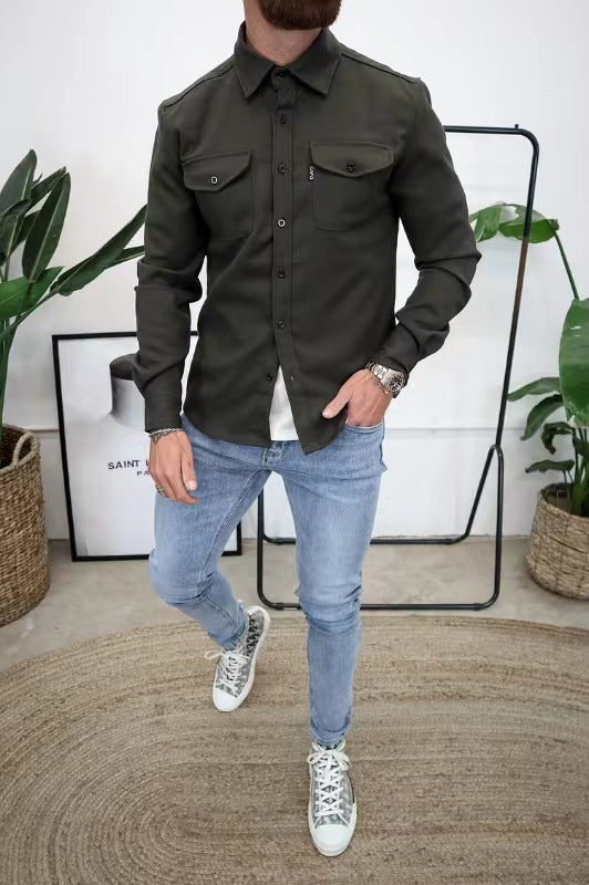 Men's Brushed Cotton Casual Shirt