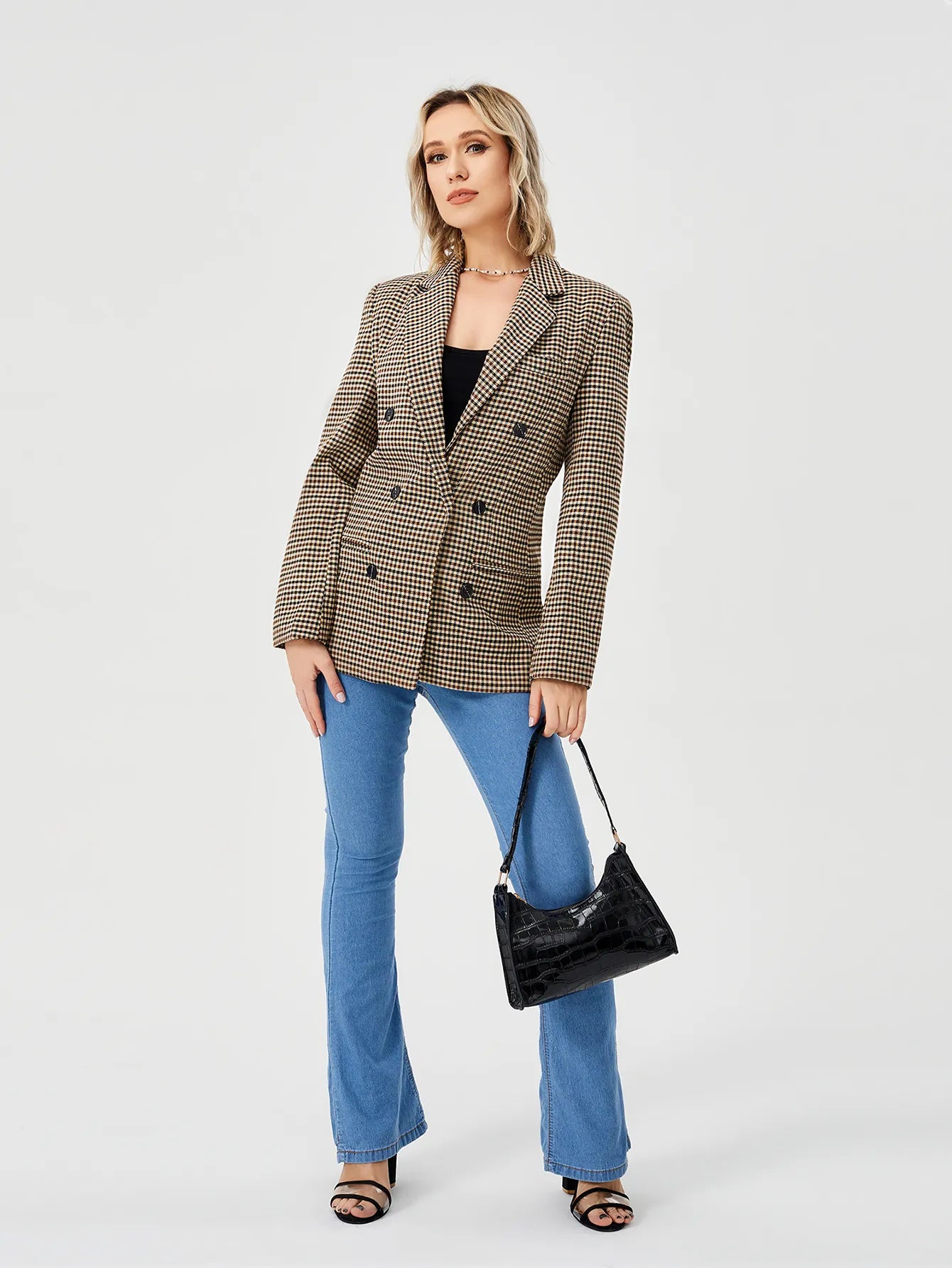 Women's Casual Long Sleeve Lapel Blazer – Office & Workwear Essential