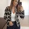 Women's Casual Printed Small Suit Jacket