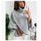 Women's Winter High Collar Warm Sweater Top – Cozy Pullover Jacket