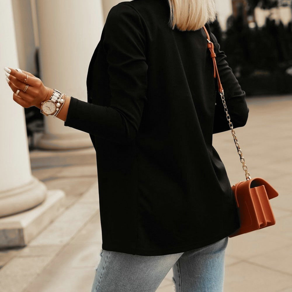 Slim-Fit Long Sleeve Blazer