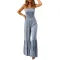 Women’s Spaghetti Strap High Waist Jumpsuit – Elegant Sleeveless One-Piece Romper