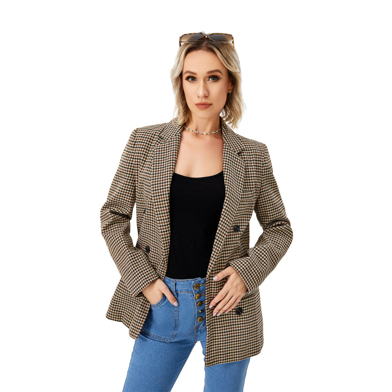Women's Casual Long Sleeve Lapel Blazer – Office & Workwear Essential