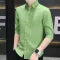 Men’s Slim-Fit Half-Sleeve Shirt – Casual Modern Button-Down