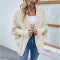 Women's Loose Knit Batwing Sleeve Cardigan – Autumn & Winter Fashion Jacket