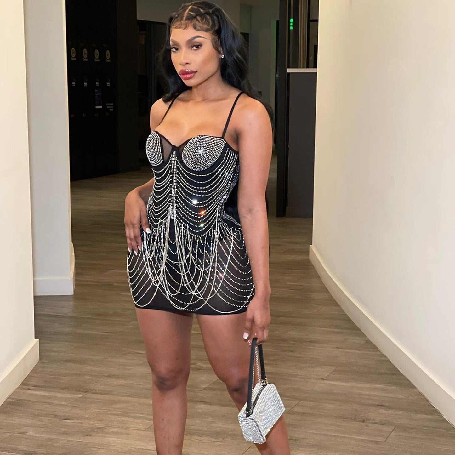 Women's Tassel Suspender Dress