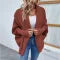 Women's Loose Knit Batwing Sleeve Cardigan – Autumn & Winter Fashion Jacket