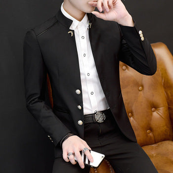 Men's Fall Fashion Printed Casual Blazer – Slim Fit Long Sleeve Suit Jacket