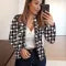 Women's Casual Printed Small Suit Jacket