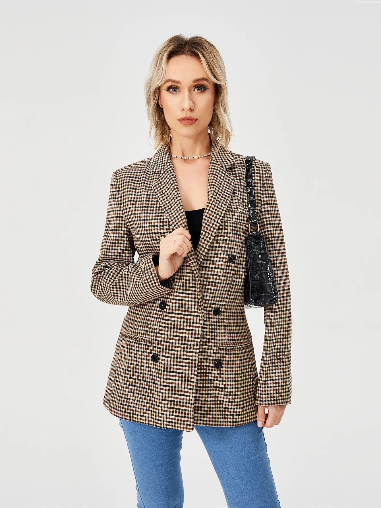 Women's Casual Long Sleeve Lapel Blazer – Office & Workwear Essential