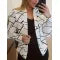 Women's Casual Printed Small Suit Jacket
