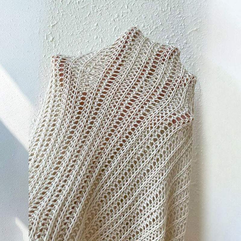Knitted Beach Cover-Up Swimsuit Blouse Dress