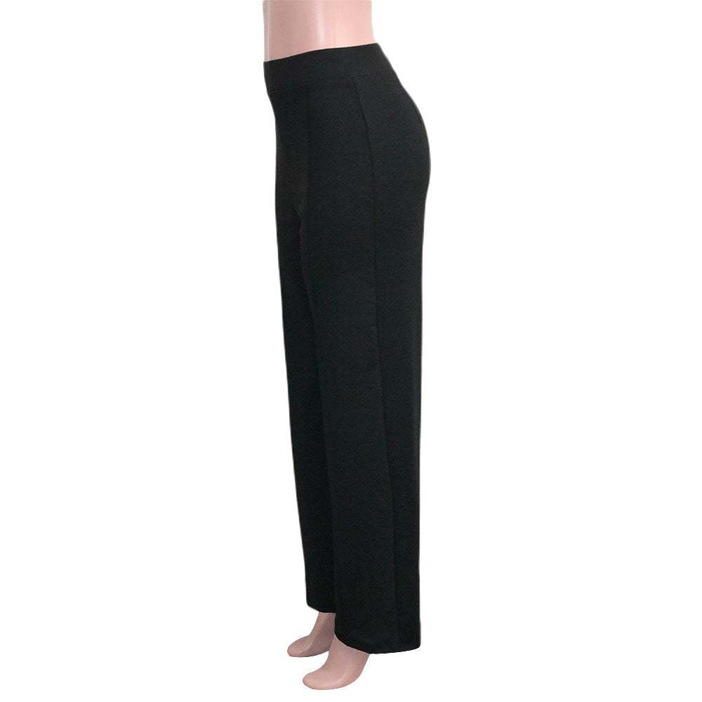 High-Waisted Slim Fit Bell Bottom Pants
