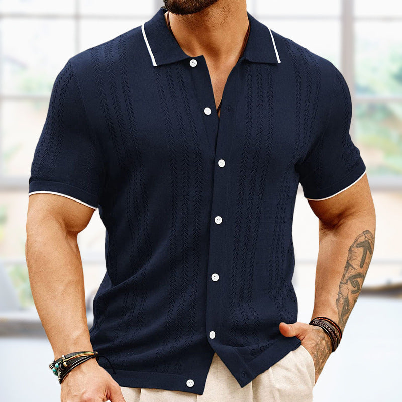Men's Summer Short-Sleeved Polo Shirt