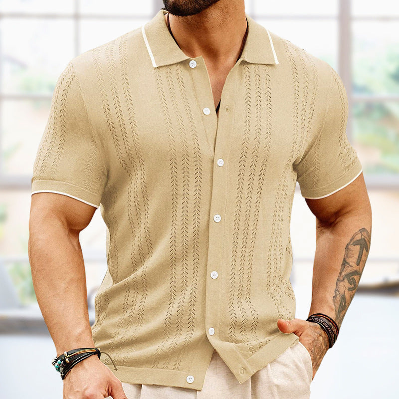Men's Summer Short-Sleeved Polo Shirt