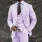 Men’s Pink Three-Piece Suit – European & American Business Casual Blazer Set