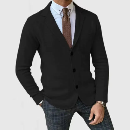 Men’s English Style Slim-Fit Suit – Casual Formal Wear Blazer & Trousers