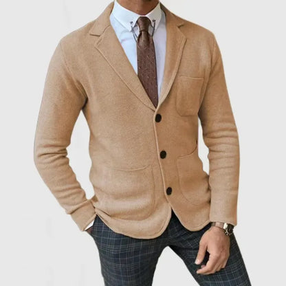 Men’s English Style Slim-Fit Suit – Casual Formal Wear Blazer & Trousers