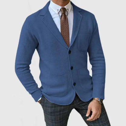 Men’s English Style Slim-Fit Suit – Casual Formal Wear Blazer & Trousers