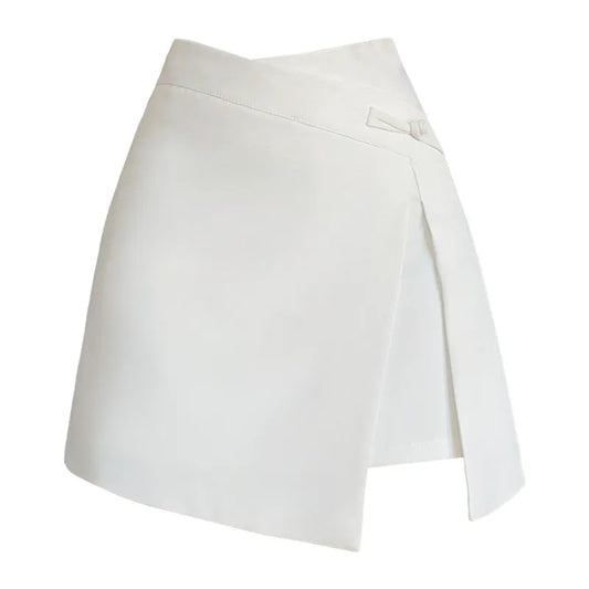 Retro Buckle Lace-up Skirt Women