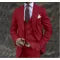 Men’s Pink Three-Piece Suit – European & American Business Casual Blazer Set