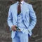 Men’s Pink Three-Piece Suit – European & American Business Casual Blazer Set
