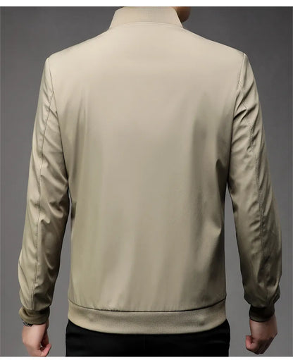 Men’s Baseball Uniform Style Jacket – Business Casual Bomber Blazer