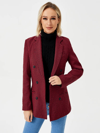 Women's Casual Long Sleeve Lapel Blazer – Office & Workwear Essential