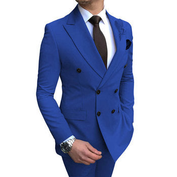 Men’s High-Quality Italian 3-Piece Slim Fit Tuxedo Suit – Blazer, Vest & Dress Pants for Groomsmen & Weddings