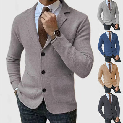 Men’s English Style Slim-Fit Suit – Casual Formal Wear Blazer & Trousers